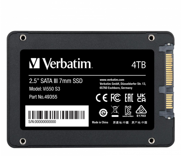 Verbatim 4TB 2,5" SATA SSD Vi550 S3 - 1290973 - zdjęcie 3
